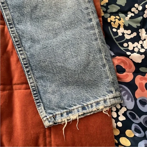 ZARA High Waist 90s Vintage Jeans Mom Fit Jean Classic Blue Denim Women's Jeans - Picture 10 of 12